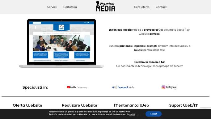 Ingenious Media « Realizare / Optimizare / Mentenanta Site