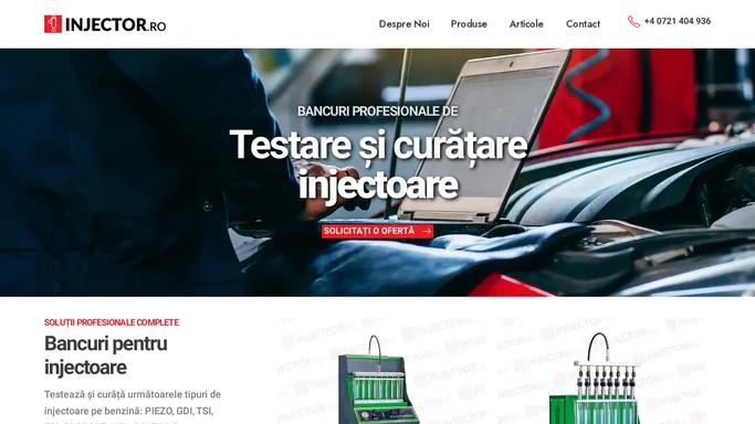 INJECTOR.ro - Bancuri de testare si curatare injectoare