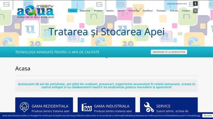 Inservaqua | tratarea si epurarea apei