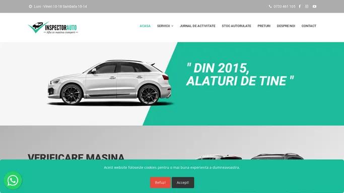 Inspector auto - Afla ce masina cumperi | Consultanta | Verificare auto
