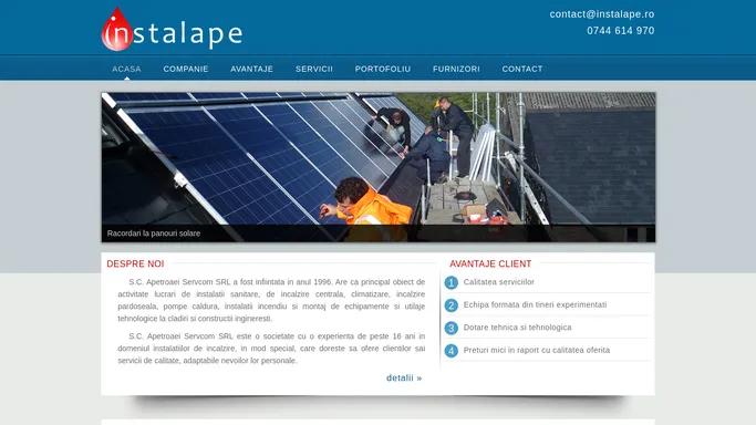 InstalAPE | Centrale termice Galati | Incalzire Pardoseala | Echipamente tehnice