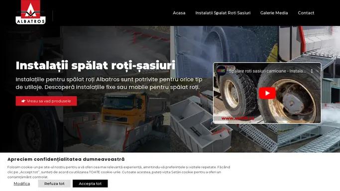 Instalatii profesionale pentru spalat roti - Installatii Albatros