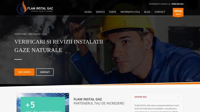 FLAM INSTAL GAZ LL – Revizii si Verificarii Instalatii Gaz