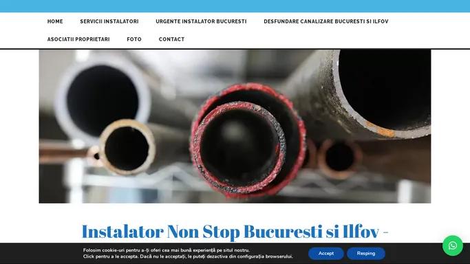 Instalator non stop Bucuresti si Ilfov: desfundare canalizare, reparatii