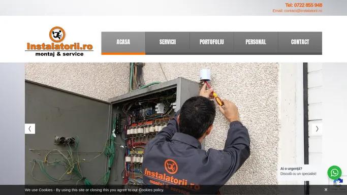 Instalatorii.ro | Instalator Montaj Service Reparatii Centrale Termice Aer conditionat Instalator Aragaze