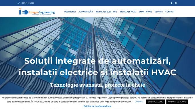 Integro Engineering - firma de instalatii electrice si automatizari