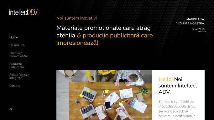 Intellect Adv – Inteligenta in productia publicitara.