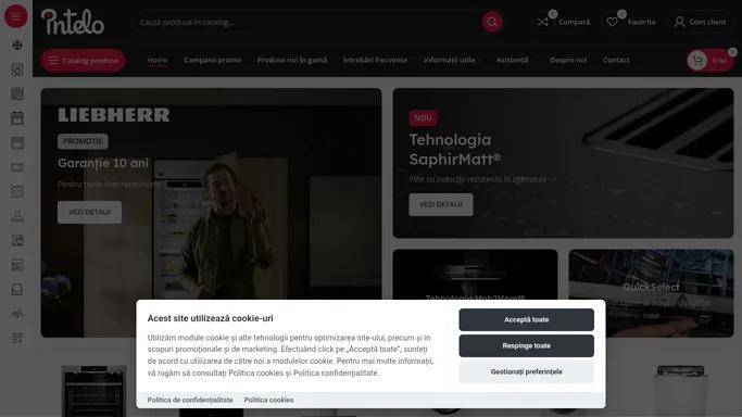 Intelo – Gama variata de electrocasnice AEG si Electrolux – Gama variata de electrocasnice incorporabile si independente