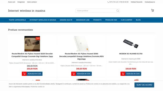 Internet wireless in masina - Internetul merge cu tine oriunde!