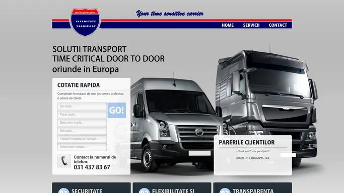 Interstate Carrier - Your time sensitive carrier