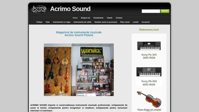 Magazinul de instrumente muzicale Acrimo Sound din Ploiesti