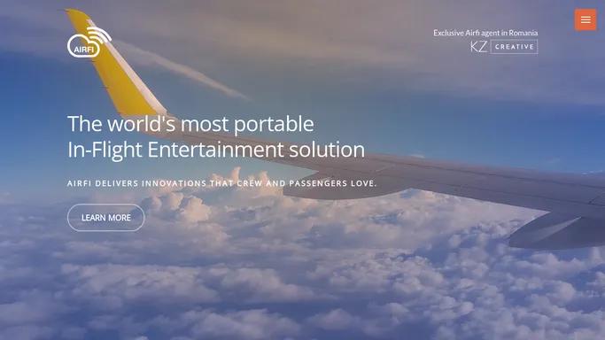 Airfi | The world's most portable In-Flight Entertainment solution