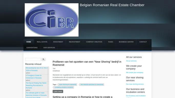 Belgian Romanian Real Estate Chamber |