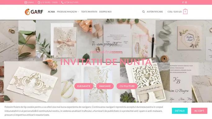 Invitatii nunta | Marturii si Accesorii - Invitatii Garf