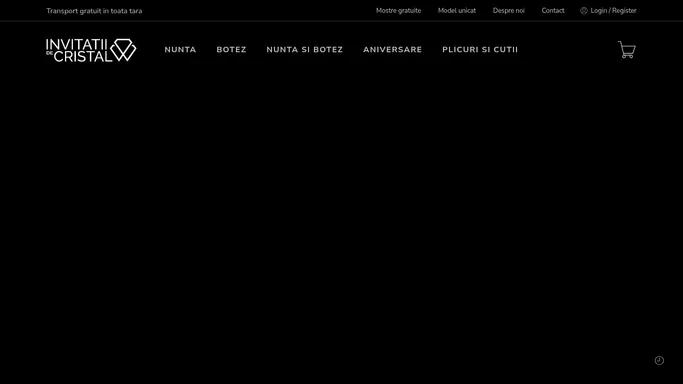 Invitatii de Cristal – Pentru un eveniment de neuitat