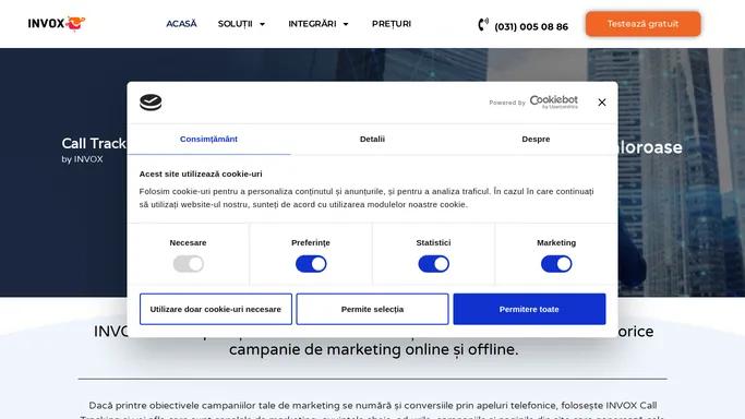 Urmarirea conversiilor prin apeluri telefonice | INVOX Call Tracking