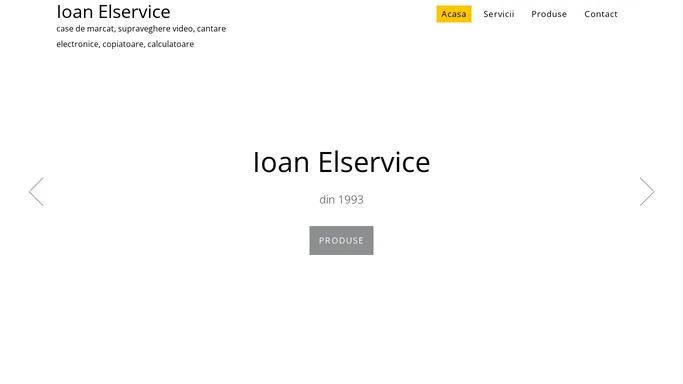 Ioan Elservice – case de marcat, supraveghere video, cantare electronice, copiatoare, calculatoare