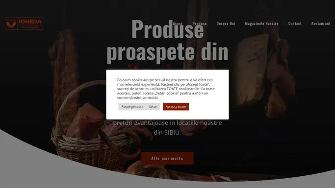 Ioneda carmangerie Sibiu, produse din carne de porc sau vita