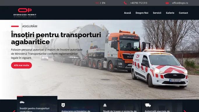 IOPS – Insotiri pentru transporturi agabaritice