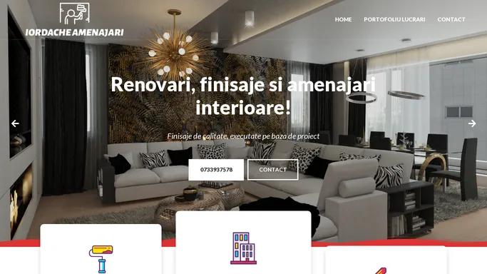 Iordache Amenajari – Amenajari si renovari interioare – Renovari interioare, renovari apartamente, amenajari apartamente, decoratiuni si finisaje interioare