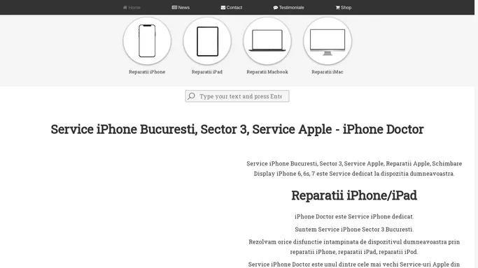 Service iPhone Bucuresti, Sector 3, Service Apple - iPhone Doctor