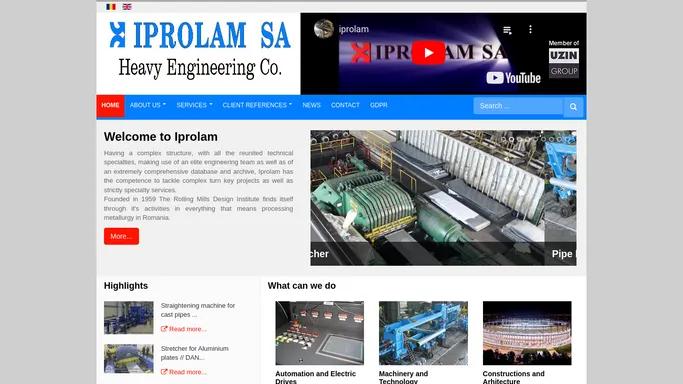 IPROLAM - Smart solutions for plants, mechanical and industrial equipment