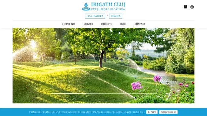 Sisteme de Irigatii Cluj, Sisteme de Irigatii Automate si Manuale, Sistem De Irigat Cu Picurare, Irigatii Gazon, Irigatii Plante, Irigatii Smart, Irigatii Profesionale