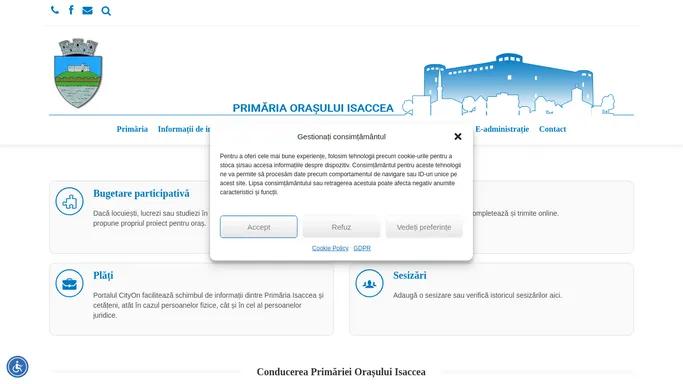 Primaria Isaccea | Consiliul Local Isaccea | Page CloudFW