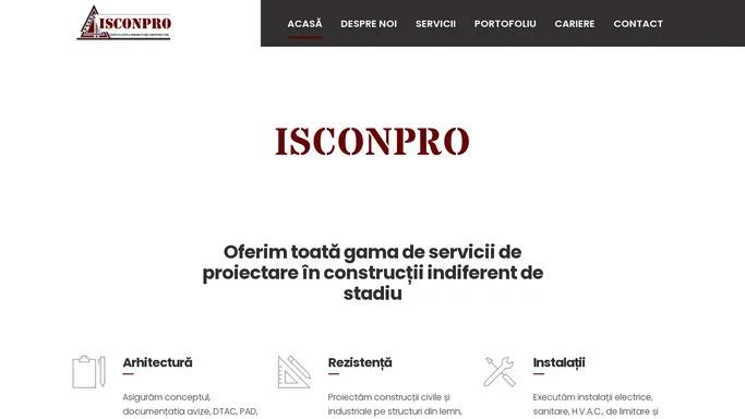 Isconpro | Transformam proiectul tau in realitate