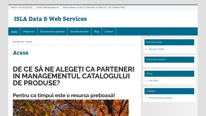 ISLA Data & Web Services – Your Data & Web Services Provider