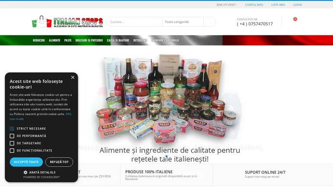 Italian Shops - PRODUSE 100% ITALIENE - Calitatea italieneasca originala disponibila acum si in Romania ! Italian Shops