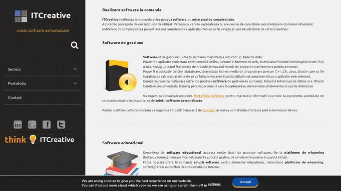 Solutii software personalizate - Web design - ITCreative SRL