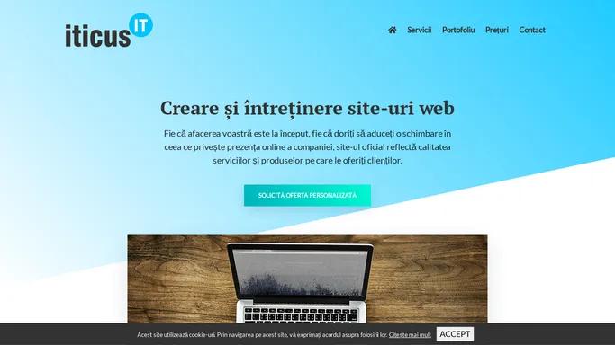 ITICUS IT SRL - Creare si intretinere site-uri web