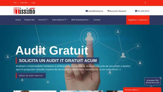 Mentenanta IT si Externalizare Servicii IT pentru companii - ITissimo