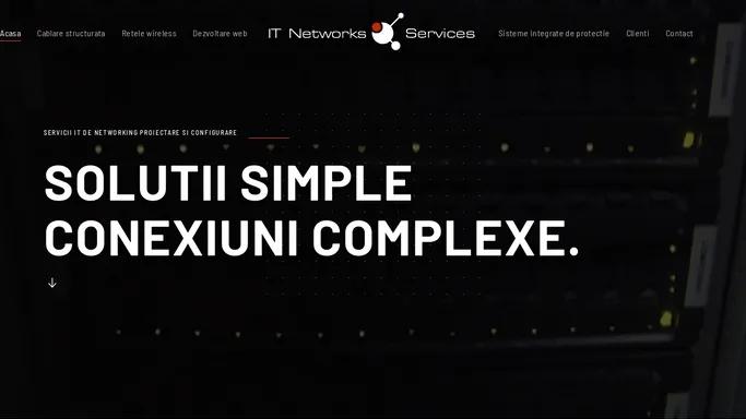 IT Networks Services - Cablare structurata de date si voce • Retele wireless securizate • Centrale telefonice • Sisteme integrate de protectie • Web design in Bucuresti ROMANIA - Acasa