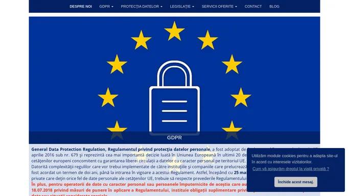 Servicii GDPR si DPO pentru firme si IMM - Totul despre protectia datelor prelucrate electronic