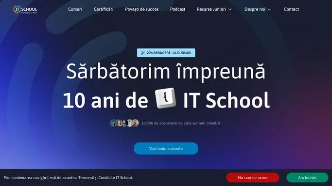 Cursuri IT cu certificare internationala 🥇 IT School