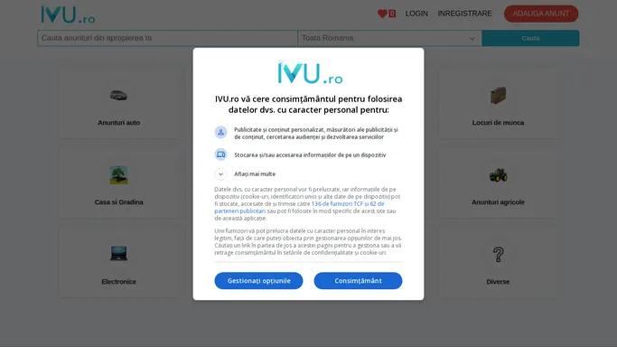 Anunturi Gratuite - IVU.ro️