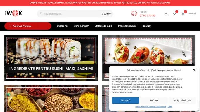 supermarket online cu ingrediente si accesorii din bucataria asiatica