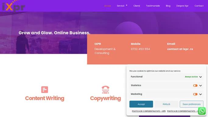 iXpr | iXpr✔ Agentie de marketing digital. ✔ Cursuri marketing✔Consultanta digital marketing.