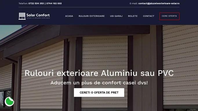 Rulouri Exterioare Jaluzele PVC si Aluminiu