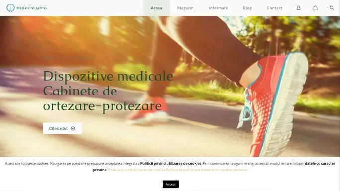 Acasa - Med Orto Janto - producator si distribuitor de dispozitive medicale destinate recuperarii unor deficiente organice sau functionale