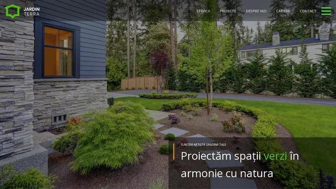 Bun venit la Jardin Terra. Amenajare spatii verzi si proiectare