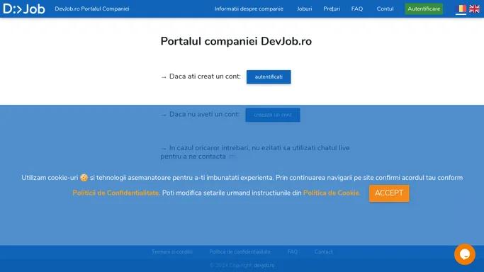 CompanyApp - DevJob.ro