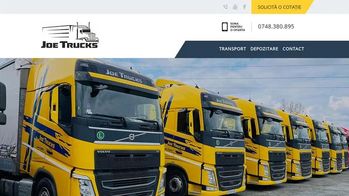 JOE TRUCKS Sibiu - transport, distributie si depozitare