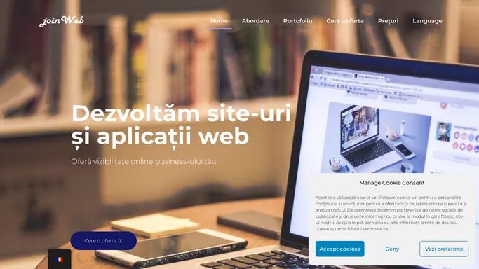 Home - Dezvoltare site-uri web. Digital Marketing Join Web