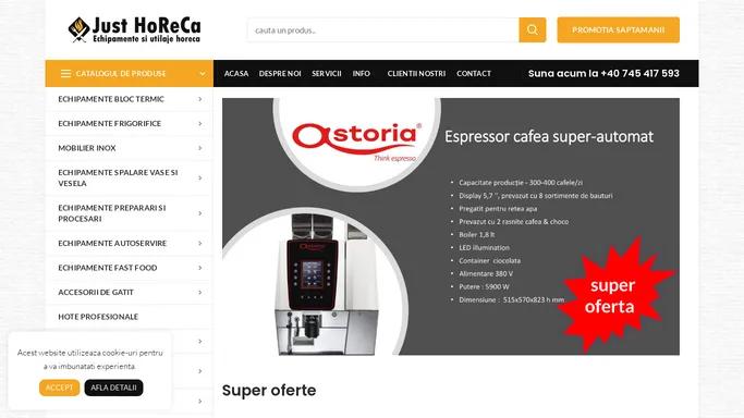 Just HoReCa | Echipamente si utilaje horeca