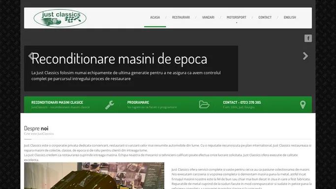 JustClassics | Reparatii masini clasice