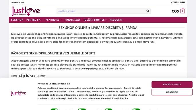 Sex Shop Online • Discret 100%. Livrare Gratuita 24h