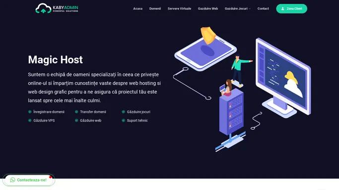 Magic-Host: Gazduire Web, Gazduire Jocuri, Domenii Web